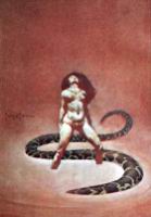 Frank Frazetta - Femme et serpent geant